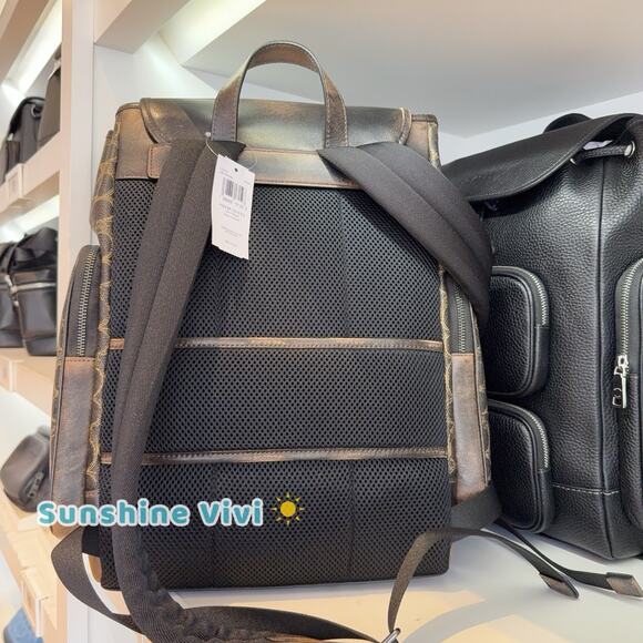 NWT Coach Finn Backpack In Loved Signature | Mercari NWT Coach Finn Backpack In Loved Signature Canvas Gunmetal/Brown CDY56